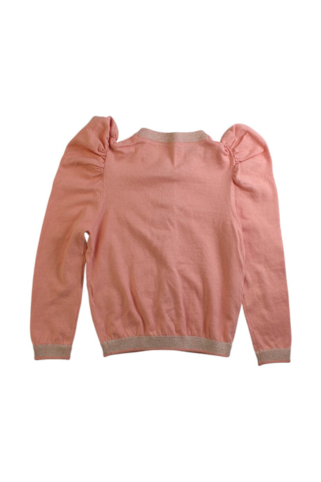 A Pink Cardigans from Velveteen in size 5T for girl. (Back View)