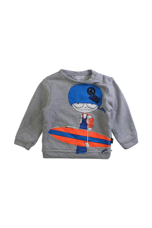 A Grey Crewneck Sweatshirts from Little Marc Jacobs in size 12-18M for boy. (Front View)