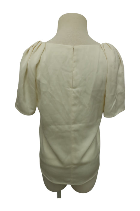 A Ivory Short Sleeve Tops from Love, Bonito in size Maternity-XS for maternity. (Back View)