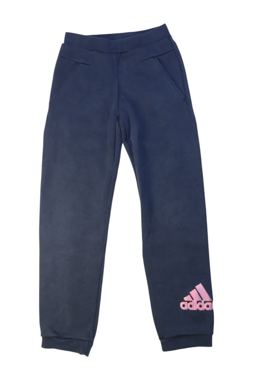 A Navy Active Pants from Adidas in size 7Y for boy. (Front View)