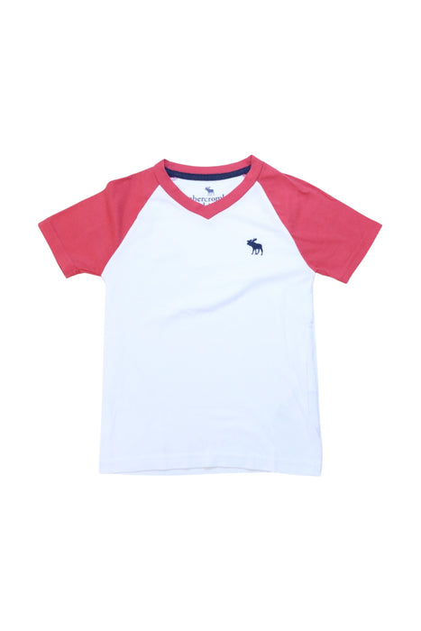 A Red Short Sleeve T Shirts from Abercrombie & Fitch in size 3T for boy. (Front View)