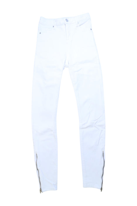A White Jeans from Topshop in size 14Y for girl. (Front View)