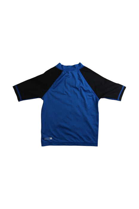 A Blue Rash Guards from Quiksilver in size 4T for boy. (Back View)