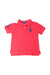 A Red Short Sleeve Polos from Polo Ralph Lauren in size 3T for boy. (Front View)