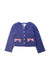 A Navy Puffer/Quilted Jackets from Janie & Jack in size 3T for girl. (Front View)