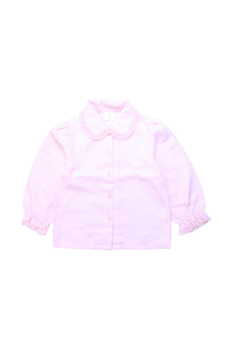 A Pink Long Sleeve Shirts from Kingkow in size 18-24M for girl. (Front View)