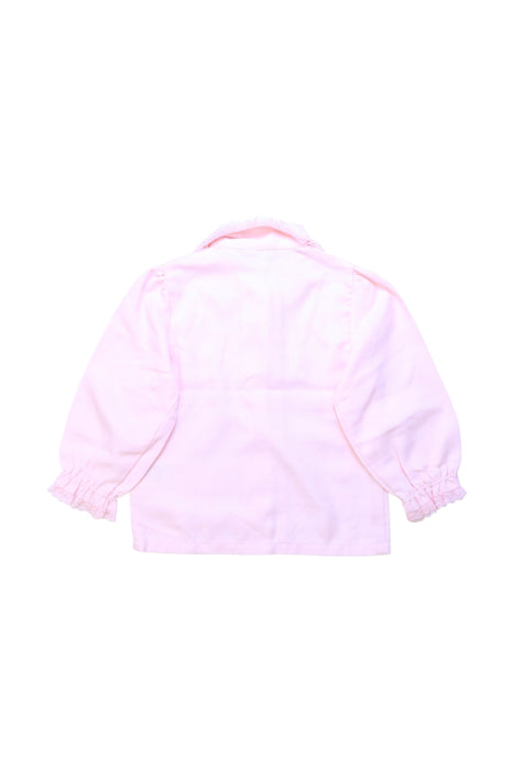 A Pink Long Sleeve Shirts from Kingkow in size 18-24M for girl. (Back View)