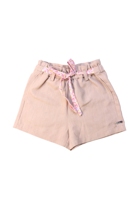 A Beige Shorts from Chickeeduck in size 4T for girl. (Front View)