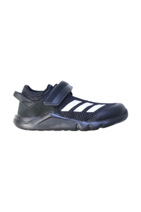 A Black Sneakers from Adidas in size 3T for girl. (Front View)