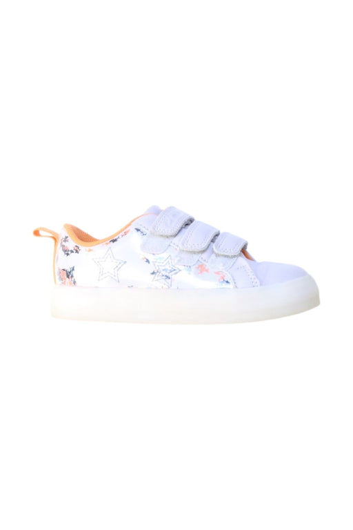 A Multicolour Sneakers from Clarks in size 5T for girl. (Front View)