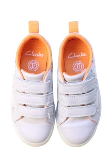 A Multicolour Sneakers from Clarks in size 5T for girl. (Back View)