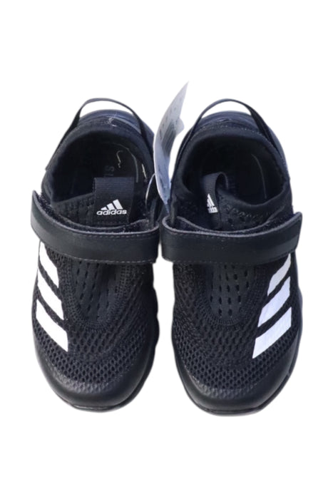 A Black Sneakers from Adidas in size 3T for girl. (Back View)