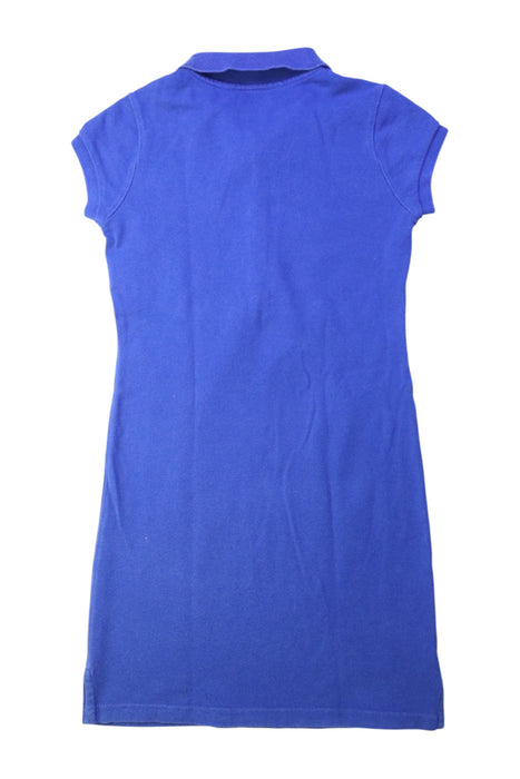 A Blue Short Sleeve Dresses from Ralph Lauren in size 7Y for girl. (Back View)