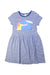 A Multicolour Short Sleeve Dresses from Petit Bateau in size 8Y for girl. (Front View)