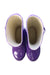A Purple Rain Boots from Hunter in size 5T for girl. (Back View)