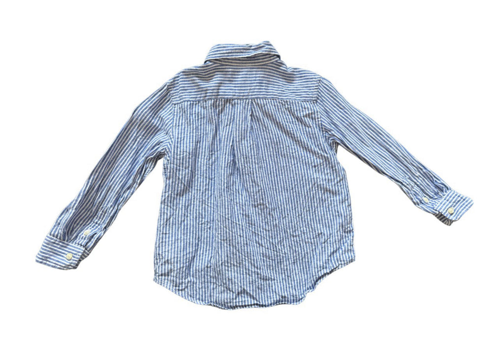 A Blue Long Sleeve Shirts from Polo Ralph Lauren in size 3T for boy. (Back View)