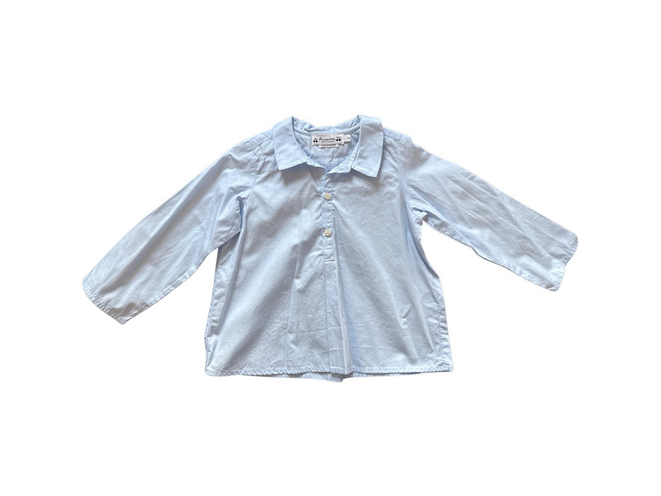 A Blue Long Sleeve Shirts from Bonpoint in size 3T for boy. (Front View)