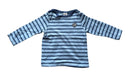 A Blue Long Sleeve Shirts from Petit Bateau in size 18-24M for boy. (Front View)