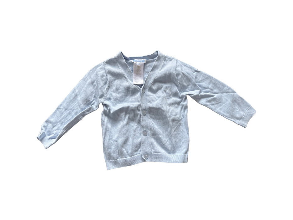 A Blue Cardigans from Jacadi in size 2T for neutral. (Front View)