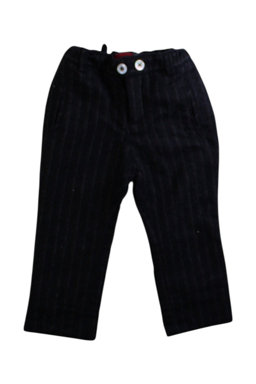 A Black Dress Pants from Jacadi in size 12-18M for boy. (Front View)