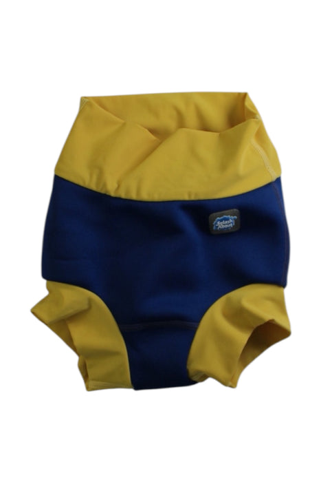 A Blue Swim Diapers from Splash About in size 12-18M for boy. (Front View)