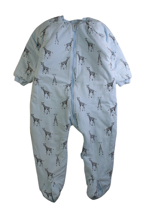 A Blue Onesies from Plum in size 2T for boy. (Front View)