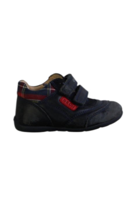 A Blue Casual Boots from Geox in size 12-18M for boy. (Front View)