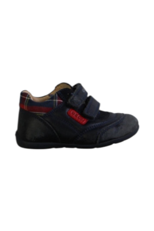 A Blue Casual Boots from Geox in size 12-18M for boy. (Front View)