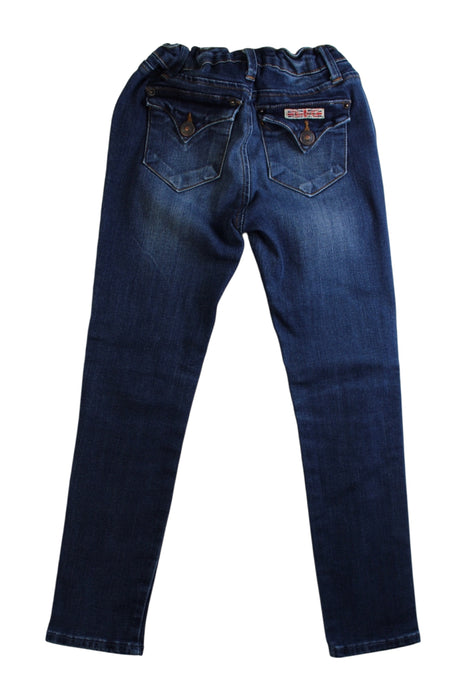 A Blue Jeans from Hudson in size 6T for girl. (Back View)