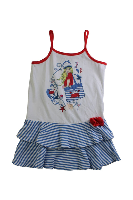 A Multicolour Sleeveless Tops from Charanga in size 4T for girl. (Front View)