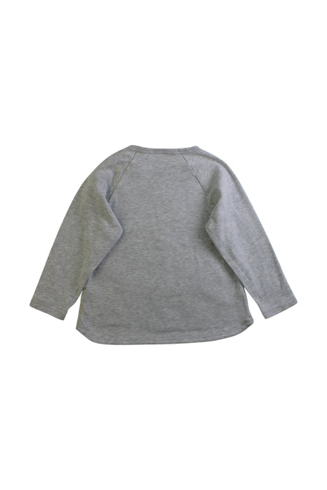 A Grey Long Sleeve Shirts from Petit Bateau in size 3T for girl. (Back View)