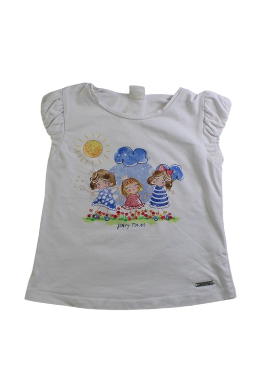 A Multicolour Sleeveless Tops from Mayoral in size 4T for girl. (Front View)
