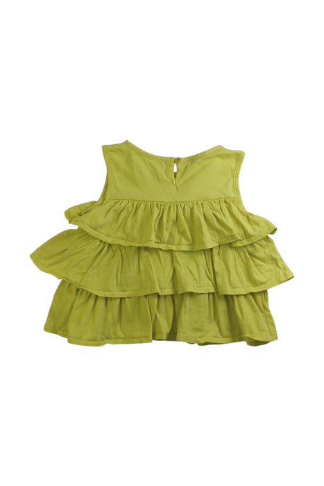 A Green Sleeveless Tops from Boden in size 4T for girl. (Back View)
