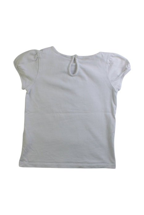 A White Short Sleeve Shirts from Janie & Jack in size 5T for girl. (Back View)