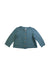 A Teal Cardigans from Petit Bateau in size 3T for girl. (Front View)