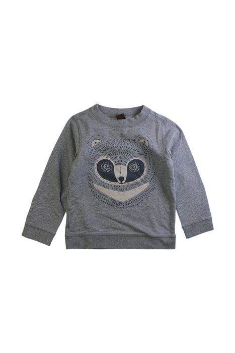 A Grey Crewneck Sweatshirts from Tea in size 3T for neutral. (Front View)
