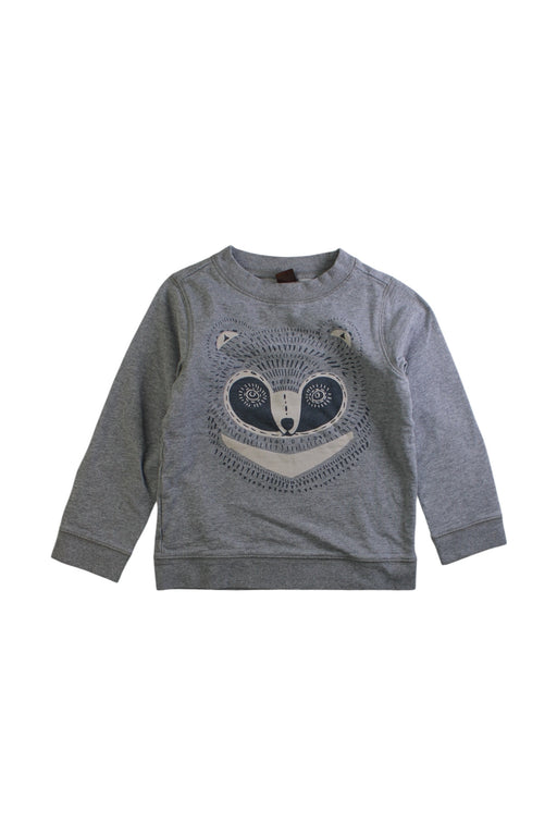 A Grey Crewneck Sweatshirts from Tea in size 3T for neutral. (Front View)