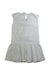A White Sleeveless Dresses from tuc tuc in size 4T for girl. (Back View)