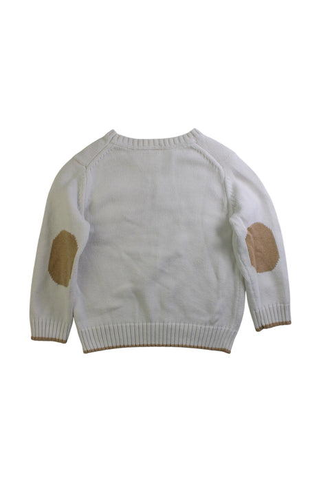 A White Knit Sweaters from Janie & Jack in size 3T for boy. (Back View)