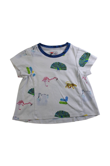A Multicolour Short Sleeve T Shirts from Fila in size 4T for girl. (Front View)