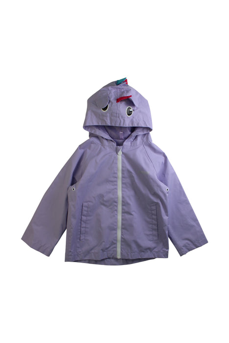A Purple Rain Jackets from Regatta in size 5T for girl. (Front View)