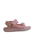 A Pink Sandals from New Balance in size 5T for girl. (Front View)