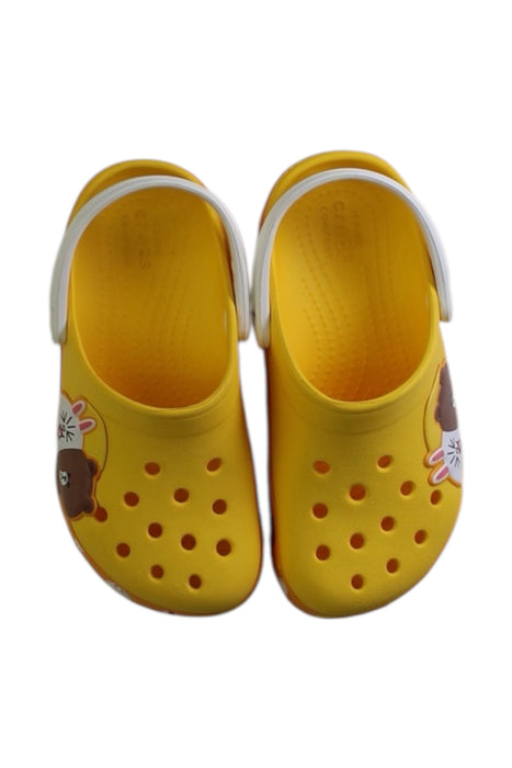 A Multicolour Slip Ons from Crocs in size 5T for neutral. (Back View)
