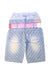 A Blue Shorts from As Know As Ponpoko in size 7Y for girl. (Back View)
