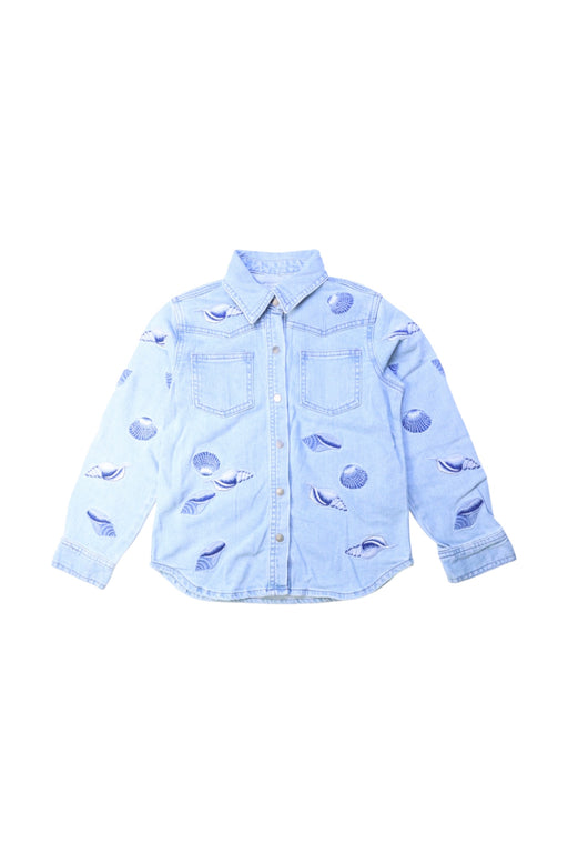 A Blue Long Sleeve Shirts from Stella McCartney in size 8Y for girl. (Front View)