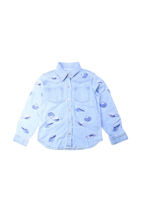 A Blue Long Sleeve Shirts from Stella McCartney in size 8Y for girl. (Front View)