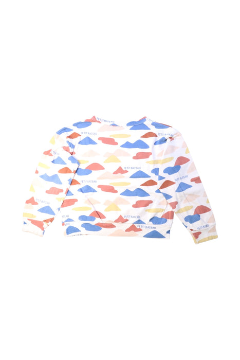 A  Sweatshirts from Petit Bateau in size 10Y for girl. (Back View)