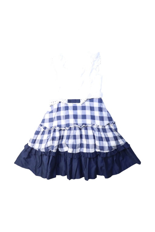 A Blue Sleeveless Dresses from Nicholas & Bears in size 6T for girl. (Front View)