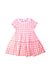 A Pink Short Sleeve Dresses from Momonittu in size 6T for girl. (Front View)