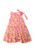 A Multicolour Sleeveless Dresses from Momonittu in size 6T for girl. (Front View)